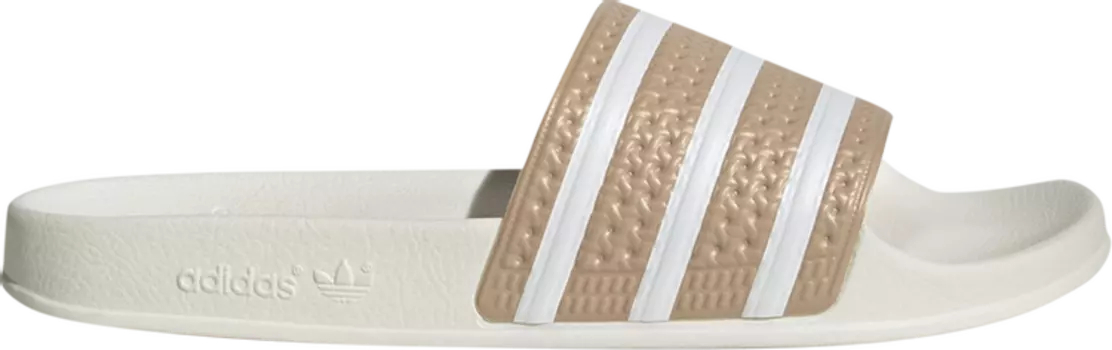 Сандалии Adidas Adilette Slide 'Off White Magic Beige', коричневый