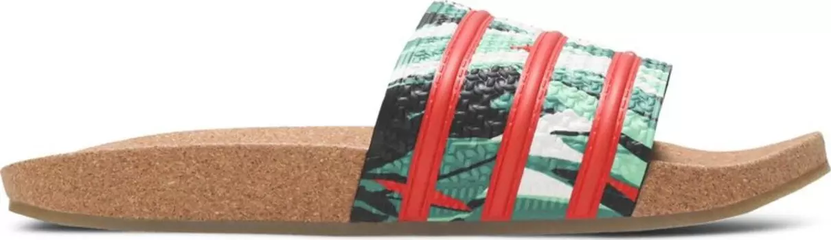 Сандалии Adidas Adilette Slides 'Cork', коричневый