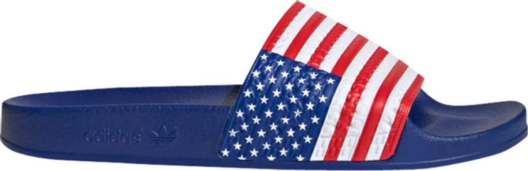 Сандалии Adidas Adilette Slides 'USA Flag', красный