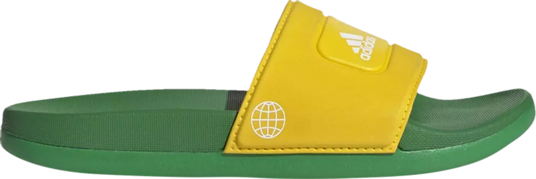 Сандалии Adidas LEGO x Adilette Slide J 'Equipment Yellow Green', желтый