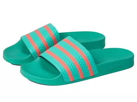 Сандалии Adidas Originals Adilette, зеленый/оранжевый