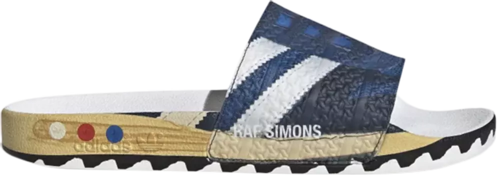 Сандалии Adidas Raf Simons x LA Adilette Slides 'Trompe L'oeil', синий