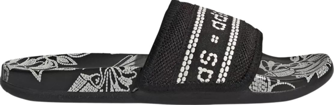 Сандалии Adidas Wmns Adilette Comfort Slide 'Floral - Black', черный