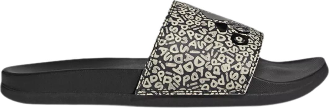 Сандалии Adidas Wmns Adilette Comfort Slide 'Playful Floral Print', черный