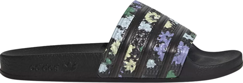 Сандалии Adidas Wmns Adilette Slide 'Black Floral', черный