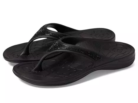 Сандалии Aetrex Fiji Sparkle, черный