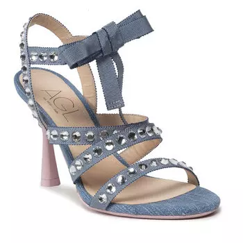 Сандалии AGL Cristal D669010PCKG084F321 Himmel/Sky, синий
