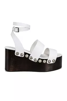 Сандалии Alaa Ankle Strap Wedges, цвет Blanc Casse