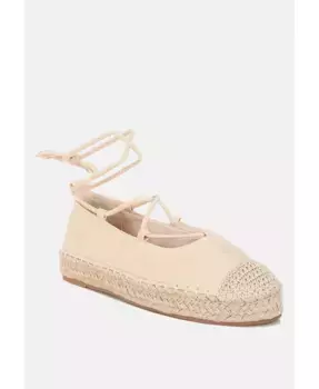 Сандалии Alaya Woven Toe Lace-Up Espadrilles London Rag, коричневый/бежевый