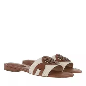 Сандалии alegra sandals slide natural deep saddle tan Lauren Ralph Lauren, бежевый