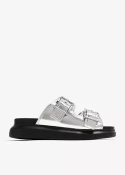 Сандалии Alexander Mcqueen Hybrid, металлик