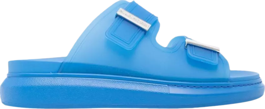 Сандалии Alexander McQueen Hybrid Slide Lake Blue, синий