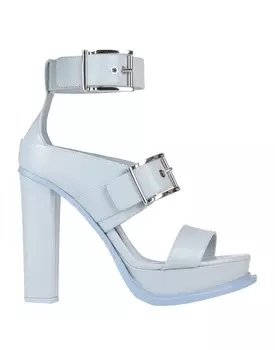 Сандалии Alexander Mcqueen, небесно-голубой