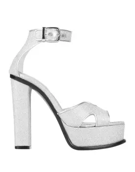 Сандалии Alexander Mcqueen, серебро