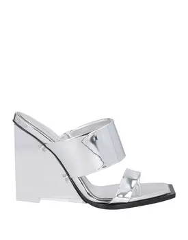 Сандалии Alexander Mcqueen, серебро