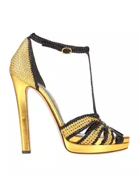Сандалии Alexander Mcqueen, золото
