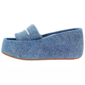 Сандалии Alexander Wang Taji с вышитым логотипом, синий