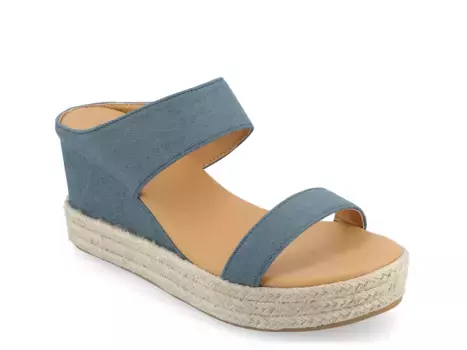 Сандалии Alissa Espadrille Wedge Sandal Journee Collection, темно-синий
