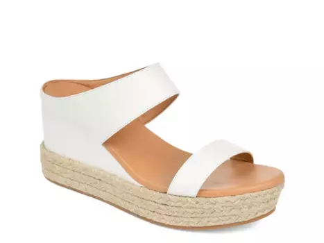Сандалии Alissa Espadrille Wedge Sandal Journee Collection, белый