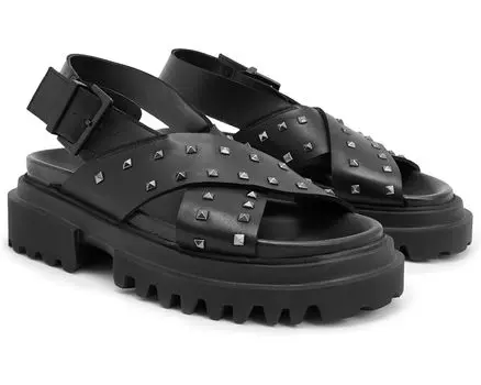 Сандалии AllSaints Cosmo Stud, черный
