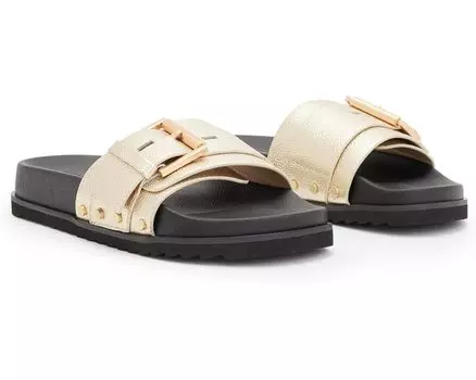 Сандалии AllSaints Ellie Stud Slider, золотой