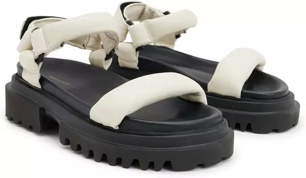 Сандалии AllSaints Helium Sandals, цвет Chalk White