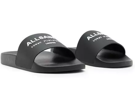 Сандалии AllSaints Underground Slider, черный