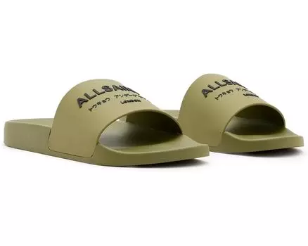 Сандалии AllSaints Underground Slider, хаки