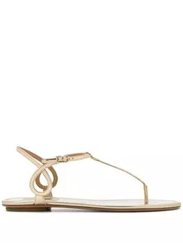 Сандалии Almost Bare Aquazzura, металлик