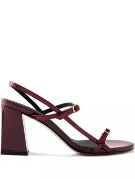 Сандалии ALOHAS с ремешками и блочным каблуком, красный