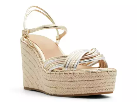 Сандалии Amalia Wedge Sandal Ted Baker, цвет tumbledmetallic