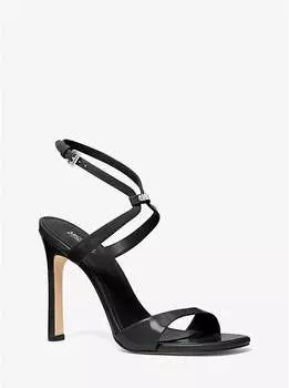 Сандалии Amara из лакированной кожи Michael Kors, черный