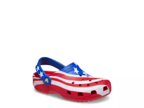 Сандалии American Flag Clog Crocs, цвет multicolor