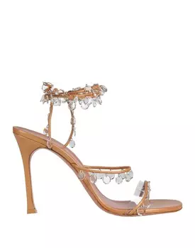 Сандалии Amina Muaddi, коричневый