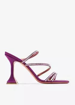 Сандалии Amina Muaddi Naima, фиолетовый