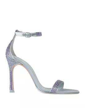 Сандалии Amina Muaddi, небесно-голубой