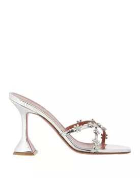 Сандалии Amina Muaddi, серебро