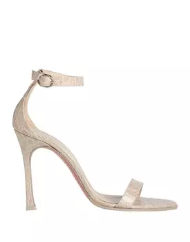 Сандалии Amina Muaddi, светло-серый