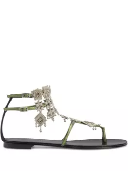 Сандалии Амира Giuseppe Zanotti, зеленый
