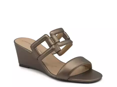 Сандалии Ando Wedge Sandal Adrienne Vittadini, цвет bronzemetallic