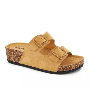 Сандалии Andrea с двойным ремешком на платформе, бежевый