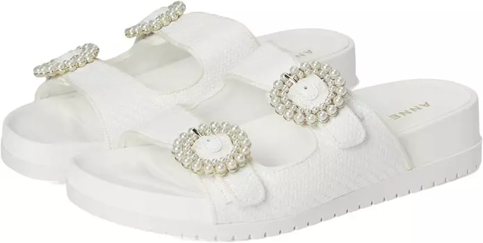 Сандалии Anne Klein Happy, цвет White Raffia