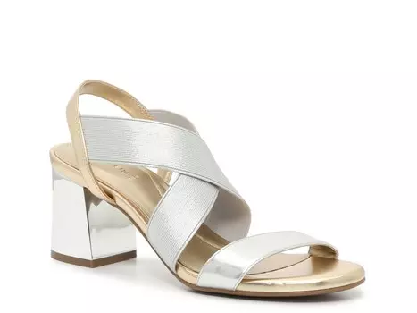 Сандалии Anne Klein Rayna, золотой/серебряный металлик
