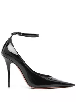 Сандалии Anok 105 мм Amina Muaddi, черный