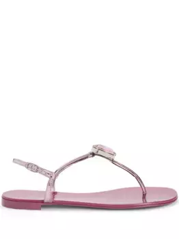 Сандалии Anthonia с эффектом металлик Giuseppe Zanotti, розовый