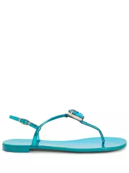 Сандалии Anthonia с кристаллами Giuseppe Zanotti, синий