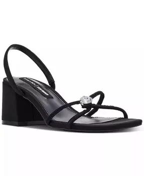 Сандалии Anya на блочном каблуке с ремешками и украшениями Steve Madden, черный