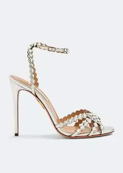 Сандалии AQUAZZURA Tequila sandals, серебряный