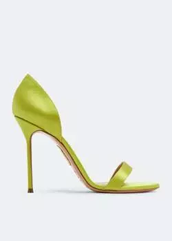 Сандалии Aquazzura Uptown 105, зеленый