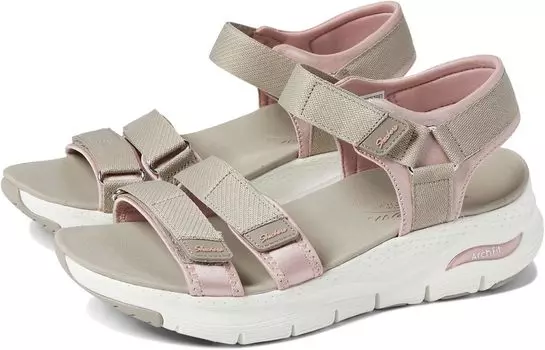 Сандалии Arch Fit - Fresh Bloom SKECHERS, цвет Taupe/Pink